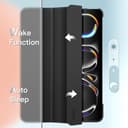 JETech Custodia per iPad Pro 13 Pollici M4 (2024), Sottile Supporto Rigido Retro Conchiglia Intelligente Cover con Auto Svegliati/Sonno (Nero) - 6