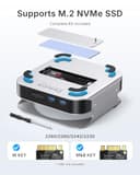 VENTION Dock 10-in-1 Mac Mini M4/M4 Pro con DisplayPort 4K@240Hz/144Hz, alluminio Hub con Alloggiamento M.2 NVMe fino a 8TB, 5 x 10Gbps USB-A & USB-C Ports, Lettore SD/TF, Audio 3.5mm - 7