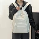 ZOVYRON Fashion Backpack for Women - Cute Nylon Rucksack Large Capacity Anti Theft Shoulder Bag Stylish Casual Daypacks with Multi-pocket for Work Travel & Daily Use (Black) - 6