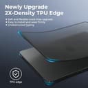 BlueSwan Cover compatibile con MacBook Pro 14 Pollici 2025 2024-2021 Pro/Max M5 A3434 M4 A3112 A3185 A3401 M3 A2918 A2992 M2 A2779 M1 A2442, Anti-crepa Custodia Rigida in TPU Anti-impronte- Nero Opaco - 3