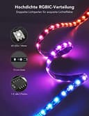 Govee Envisual TV Hintergrundbeleuchtung T2 mit Dual-Kamera für 75-85 Zoll Fernseher und PC, RGBIC WiFi LED Strip kompatibel mit Alexa und Google Assistant doppelte Lichtperlen, für Deko - 9