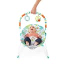 Bright Starts Seggiolino Vibrante Rilassante per Neonati - Barra Giocattoli Rimovibile, Piedini Antiscivolo, 0-6 Mesi Fino a 9 kg (Rainforest Vibes) - 6