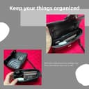 DGAZ Organizador Bolsos de Seda, Organizador Bolsa Interior Ligera para Gucci Marmont 16/22/26/31, Inserto de Bolsa para Bolso (Noir, Marmont 26) - 5