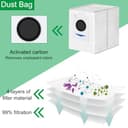 EATBALE Replacement Parts for ECOVACS DEEBOT X2 Omni / X2 / X2 Pro Robot Vacuum Cleaners 4 Dust Bag 4 HEPA Filter 4 Mop Cloth 1 Main Brush 6 Side Brush Attachment Accessories Kit Spare Parts - 4