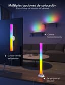 Govee RGBIC Barras de Luz, 38cm con Dobles Perlas y WiFi - con Múltiples Opciones de Colocación Adecuadas para TV de 45-70 Pulgadas, Funcionan con Alexa y Google Assistant, Color Blanco - 8