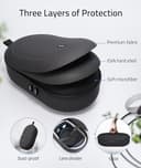 Syntech Tragetasche Kompatibel mit Meta Quest 3S/Quest 3/Oculus Quest2/VP/Pico4, Zubehör VR Gaming Headset mit Elite Strap, Touch Controllern, Premium Material ＆ Ultra-Sleek Design (Schwarz) - 3