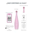 FOREO ISSA 4 Baby – Cepillo de dientes sónico de silicona para bebés y niños pequeños, cerdas ultrasuaves, masaje encías, temporizador LED, recargable USB, cepillo viaje impermeable - Pearl Pink - 6