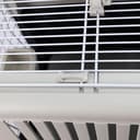 Ferplast Transportín Gato, Transportín Perro Mediano Pequeño y Gatos hasta 15 Kg, Techo Abrible, con Cojín y Comedero, 40 x 60 x h 38 cm, Transportín Mascotas Rígido Atlas 30 Open - 10