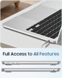 Fintie Hülle Kompatibel mit MacBook Air 15 Zoll M5 M4 M3 M2 A3448 A3241 A3114 A2941 (2026-2023), Ultradünne Hartschale Schutzhülle Snap Case Cover Kompatibel mit MacBook Air 15", Transparent - 5