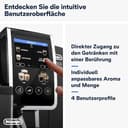 De'Longhi Dinamica Plus ECAM382.70.B, Kaffeevollautomat für Kaffeebohnen, Cappuccino-Maschine mit LatteCrema Hot, Espresso-Maschine mit 18 Rezepten, 3,5-Zoll TFT-Display, 1450W, Schwarz - 6