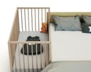Webaby - Lettino Cosleeping legno 60x120cm LIO | Faggio grezzo | Culla Legno massiccio | Dalla nascita | Regolabile in altezza | Letto a doghe o letto Cododo| Rete a doghe - 7