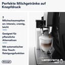 De'Longhi Dinamica Plus ECAM382.70.B, Kaffeevollautomat für Kaffeebohnen, Cappuccino-Maschine mit LatteCrema Hot, Espresso-Maschine mit 18 Rezepten, 3,5-Zoll TFT-Display, 1450W, Schwarz - 4