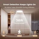 Yeelight LED Ceiling Light Motion Sensor, Waterproof Bathroom Ceiling Lamp Flicker-Free, Smart Lights Indoor 2000K-6000K Dimmable, Eye-Friendly Ceiling Light for Garage Shed Loft Bedroom Hallway - 2