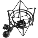 Heavy Duty microfono Spider Shock Mount, sistema di sospensione antivibrazione in metallo per Neumann U87, Lewitt 240, supporto microfono da studio con base da 46 mm, nero - 1