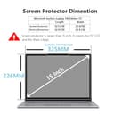 Protector de pantalla de vidrio templado MEGOO para Microsoft Surface Laptop 7 (2024, 15 pulgadas) - Resistente a rayones, fácil instalación, alta claridad - 4