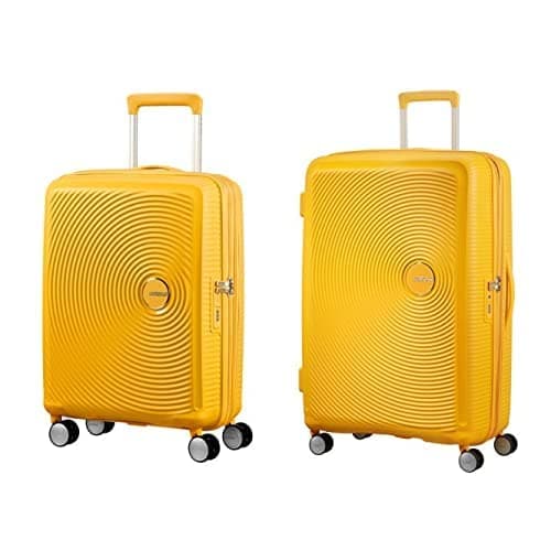 American Tourister Soundbox - Spinner S Espandibile Bagaglio a Mano, 55 cm - 41 L TSA Approved, Espandibile Bagaglio A Mano, L 77 cm - 110 L