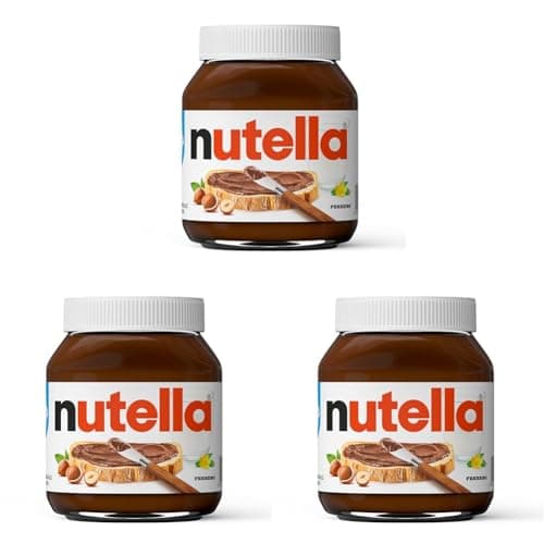 Nutella - Crema Spalmabile alle Nocciole e Cacao, Senza Glutine, Conservanti e Grassi Idrogenati, Ideale a Colazione, Vasetto da 600 gr (Confezione da 3)