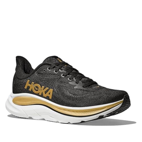 Hoka Damen Clifton 10, Schwarz/Gold, 6.5
