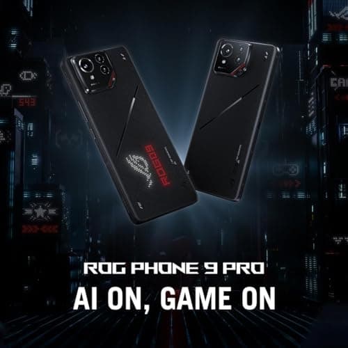 ASUS ROG Phone 9 Pro, EU Official, Phantom Black, 16GB RAM 512GB Storage, Snapdragon® 8 Elite, AMOLED da 6,78" 185Hz, Fotocamera da 50MP Sony® Lytia 700