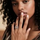 ALEXCRAFT Anillo Mujer Plata 925, Anillos de Abierto Ajustable, Anillo Apilable Hueco, Anillos de Gota de Agua, Grueso, Hipoalergénico, Acero, Anillo Amistad, para,Mujeres, Niñas y Hombres - 4