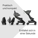 Bugaboo Butterfly 2 Reisebuggy, leicht und kompakt, Handgepäckgröße, faltbarer Reise-Kinderwagen mit Liegefunktion, einhändig faltbar, großer Untergestellkorb, ab 6 Monaten bis 4 Jahre, Forest Green - 5