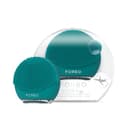 FOREO LUNA 4 go, spazzola per pulizia viso e massaggio viso rassodante, Favorisce l'assorbimento delle formule di skincare, Dispositivo da viaggio, Per tutti i tipi di pelle, Evergreen - 1
