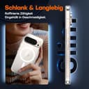 TAURI für Google Pixel 10/10 Pro Hülle 6,3", Kompatibel mit MagSafe, Schutz nach Militärstandard, [Anti-Vergilbung] Stoßfest Magnetisch Handyhülle - Durchsichtig - 5