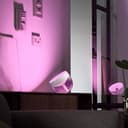 Philips Hue White & Color Ambiance Iris Tischleuchte (570 lm), dimmbare LED Leuchte für das Hue Lichtsystem mit 16 Mio. Farben, smarte Lichtsteuerung über Sprache oder App, weiß - 2