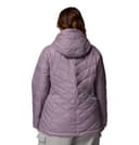 Columbia Chaqueta Heavenly con capucha para mujer, chaqueta acolchada con capucha para mujer, color morado pizarra, talla L - 2