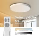 ANTENLICHT Lampada da soffitto LED Smart 24 W, compatibile con Alexa e Google Assistant Ø30 cm, controllabile tramite app con 16 milioni di colori fai da te,plafoniera WiFi con telecomando per camera - 7