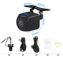 Telecamera di retromarcia Wifi 5V USB/12V HD WIFI 5 Telecamera per visione notturna Tachigrafo impermeabile Compatibile con Android IOS per Moto Auto Camper Van,Nero,A - 6