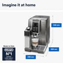 De'Longhi Dinamica Plus Perfetto ECAM370.95.T, Macchina Automatica per Caffè in Chicchi, 1450 W, Sistema LatteCrema per Cappuccini Automatici, 1.8 L, Colore Titanium - 8