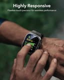 ESR 2er-Set Armorite Panzerglas für Apple Watch Ultra 3/2/1 (2025/2024/2023/2022, 49 mm), Militärischer Schutz, Gehärtetes Glas mit Aluminiumlegierungsrahmen, Kratzfest, Schwarz - 7