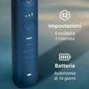 Philips Sonicare Spazzolino elettrico DiamondClean serie 9000 edizione speciale: per pulizia dei denti e igiene orale, blu scuro, 4 testine Premium Plaque C3 (modello HX9911/89) - 7