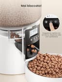Distributore Automatico Cibo Gatti 4L Dispenser Crocchette Gatto Con Timer Programmabile e 10S Registrazione Distributore Cibo Gatti 1-6 Pasti al Giorno per Animali di Piccola e Media Taglia - 9