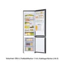 Samsung Kühl-Gefrier-Kombination, Kühlschrank mit Gefrierfach, 203 cm, 390 l Gesamtvolumen, 114 l Gefrierteil, AI Energy Mode, Flaschenregal, Premium Black Steel, RL38C602CB1/EG - 4