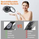 Aomig Correa Perro Extensible, 8m Correa Retráctil 360° Anti-Enredo para Perros, Correa Perro con Mango Antideslizante, Cinta Nylon Resistente y Botón de Bloqueo Rápido - 6