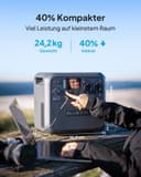 BLUETTI Elite 200 V2 Tragbare Powerstation & Charger 2 (separat lieferbar), 2073,6Wh Backup mit 2 2600W AC Ausgängen, 1200W Generator-Ladegerät, 2,4 Std. schnelle Auto-Ladung, ideal für Camping, RV - 2