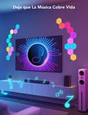 Govee Glide Hexa Light Panels, Luces LED Inteligentes de Pared en Forma de Hexágono, Luces Wi-Fi RGBIC Funciona con Alexa y Google Assistant para Sala de Estar, Gaming Room, 10 Piezas - 5