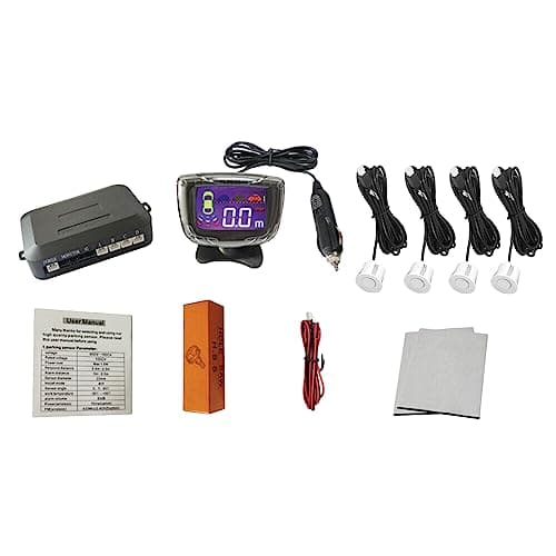 KACEPAR Kit sensore radar di retromarcia wireless per auto DC 12 V con distanza di rilevamento: 0,3 ~ 2,0 m/11,8 – 200 cm