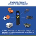 MICHELIN Akku Mini Kompressor 10 Bar – Tragbar & Digital | Perfekt für Auto, Fahrrad, E-Bike, Motorrad, Wohnwagen & Anhänger | 150 PSI, 7,4 V /2500 mAH | LCD-Display, LED-Licht - 6