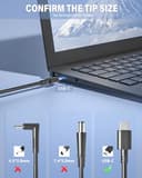 65W USB C Caricatore Alimentatore per HP Spectre X360, Envy X360, Elitebook x360, ProBook 430 450 G5 G6 PC Portatile Caricabatterie - 4