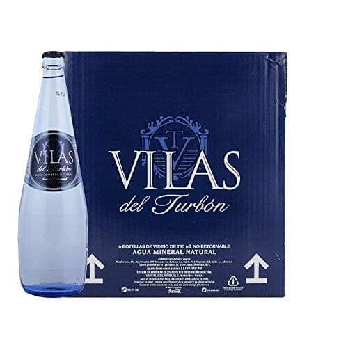 Agua mineral Vilas del Turbón 750 ml pack 12 botellas cristal (2x6 Bot.)