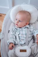 MoMi KENANI Babywippe für Kinder bis 9 kg, klappbar, mit Fernbedienung & Bluetooth zum Verbinden mit Smartphone, Batterie- oder Stromanschluss, mit 5-Punkt-Sicherheitsgurt, Sonnenschutz, Insektennetz - 14