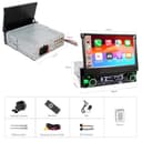 Alondy Radio Coche 1 Din pantalla táctil (7" Retráctil Automáticamente) compatible con [Wireless] Apple CarPlay/Android Auto Bluetooth Radio (FM/RDS) USB (Tipo-C carga rápida de 3A) Cámara de respaldo - 7