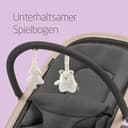 Maxi-Cosi Kori 2-in-1-Babywippe mit Spielzeugbogen, 0–2 Jahre, bis zu 15 kg, Baby Bouncer, 3 mit einer Hand einstellbare Liegepositionen, Easy-in-Gurt, leicht und kompakt, Eco Care, Beyond Graphite - 5