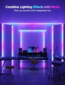 Govee RGBIC LED Strip Light with Covers, 5M Glide Wall Light Work with Alexa & Google Assistant, LED Profile with Strip for Bedroom, Skirting, Cabinet - 7