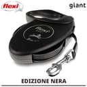 FLEXI - Guinzaglio Giant L Nastro 8 m - Cintura Robusta - Impugnatura Ergonomica Morbida - Custodia Moderna - Moschettone Solido - Per Cani Robusti Fino a 50 kg - Nero - 3