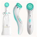 Lumineo PRO pulizia profonda del viso, spazzola per il viso con 4 accessori, silicone medicale, USB-C, impermeabile, con gel detergente abbinato per tutti i tipi di pelle PRO turchese (pelle normale) - 8