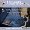Chicco Video Baby Monitor Wi-Fi Smart AI, Telecamera 2K UHD con Visione Notturna Infrarossi, App dedicata, Luci Multicolore, Ninnenanne e Rumori Bianchi, Appendibile e Adattabile - 5